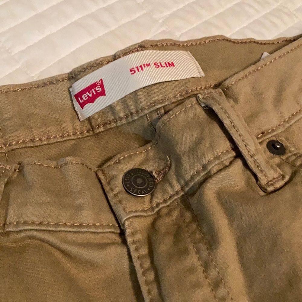 Levi’s 511 Slim Boys Khaki Pants - 14 Husky